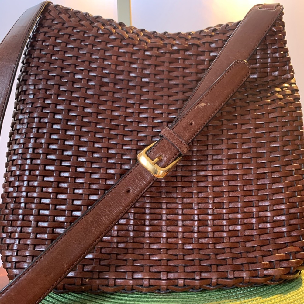 Woven Leather Purse
